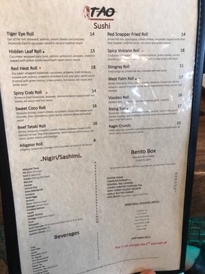 Nhi Taste of Asia menu 1